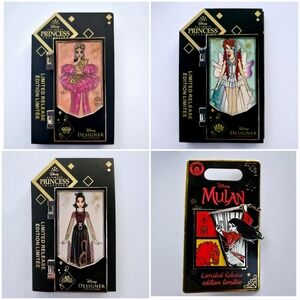 Four Disney Princess Limited Release Pins